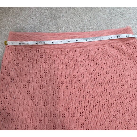 Lauren Conrad XXL Pink Knit Skirt With Ruffle Hem - Picture 3 of 8